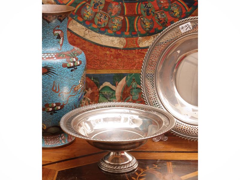 Alzata centrotavola in argento sterling, Gorham