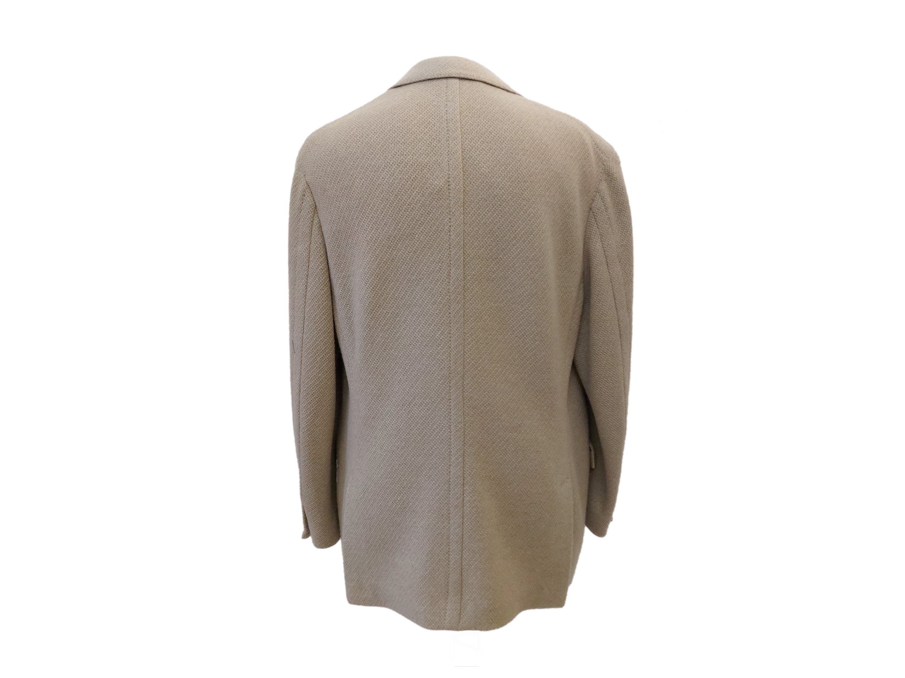 Salvatore Ferragamo - Giacca in Lana e Cachemire Beige
