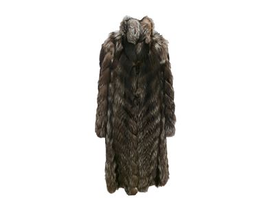 Cappotto in Pelliccia di Volpe Argentata