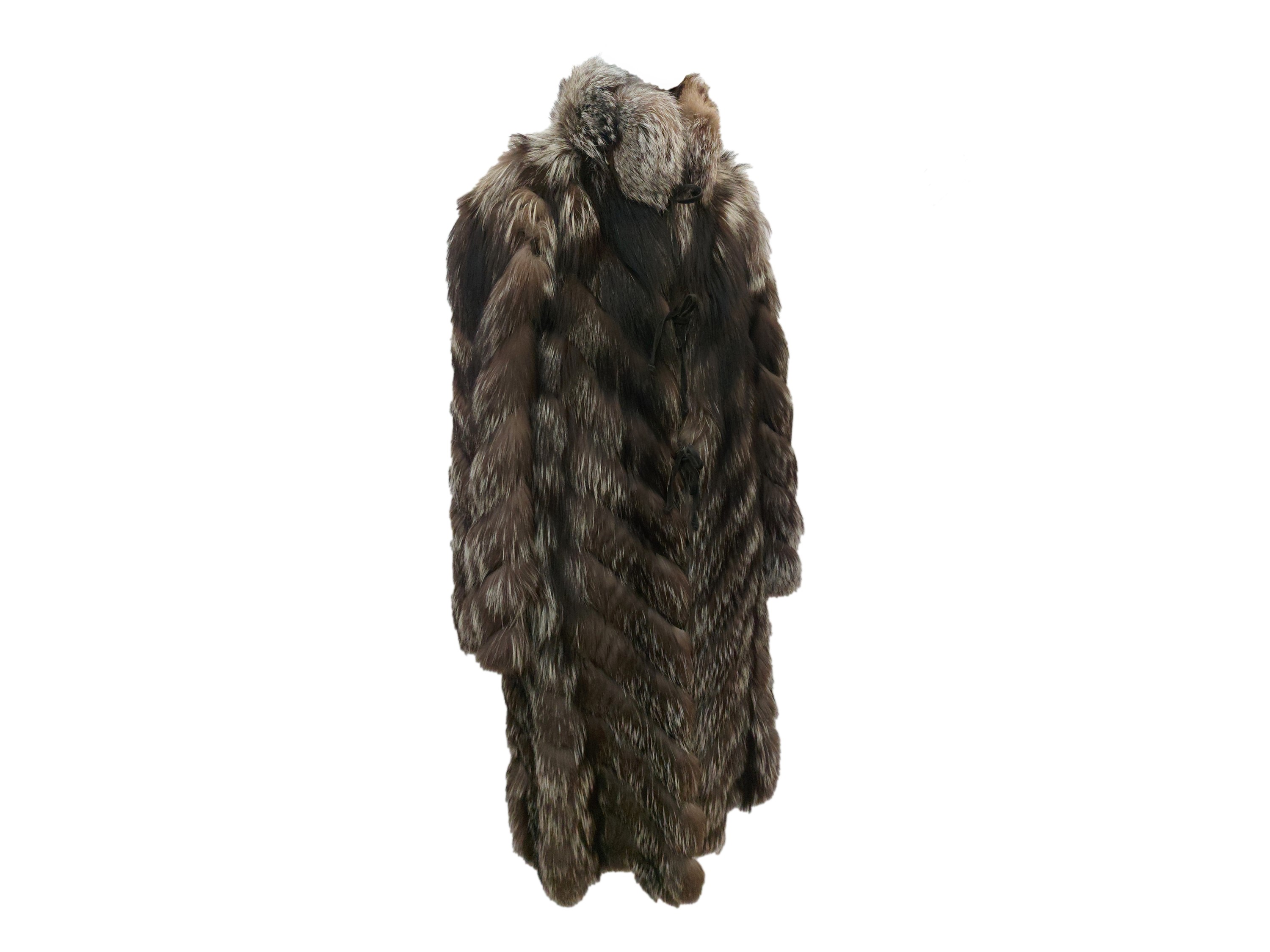 Cappotto in Pelliccia di Volpe Argentata