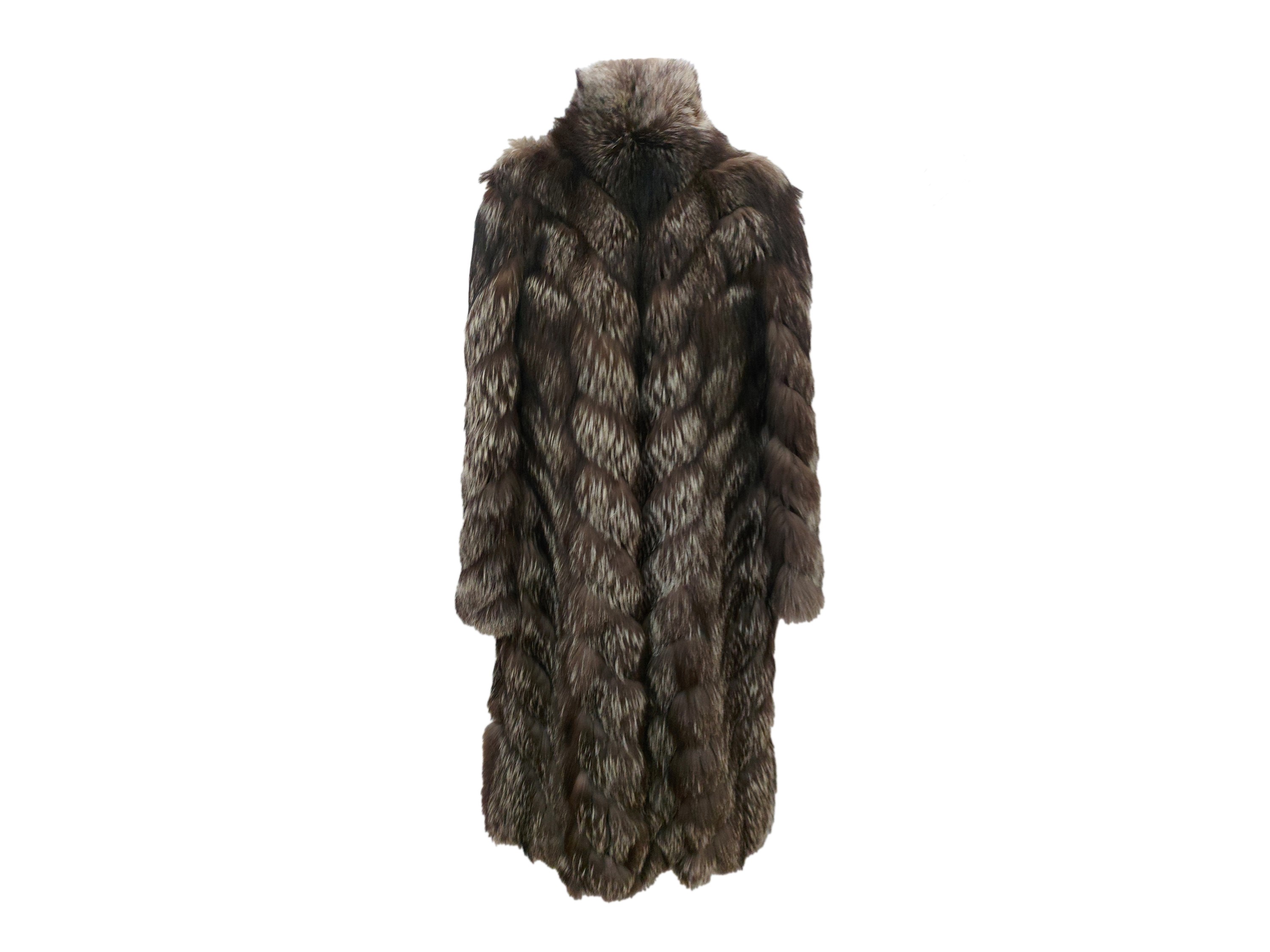 Cappotto in Pelliccia di Volpe Argentata