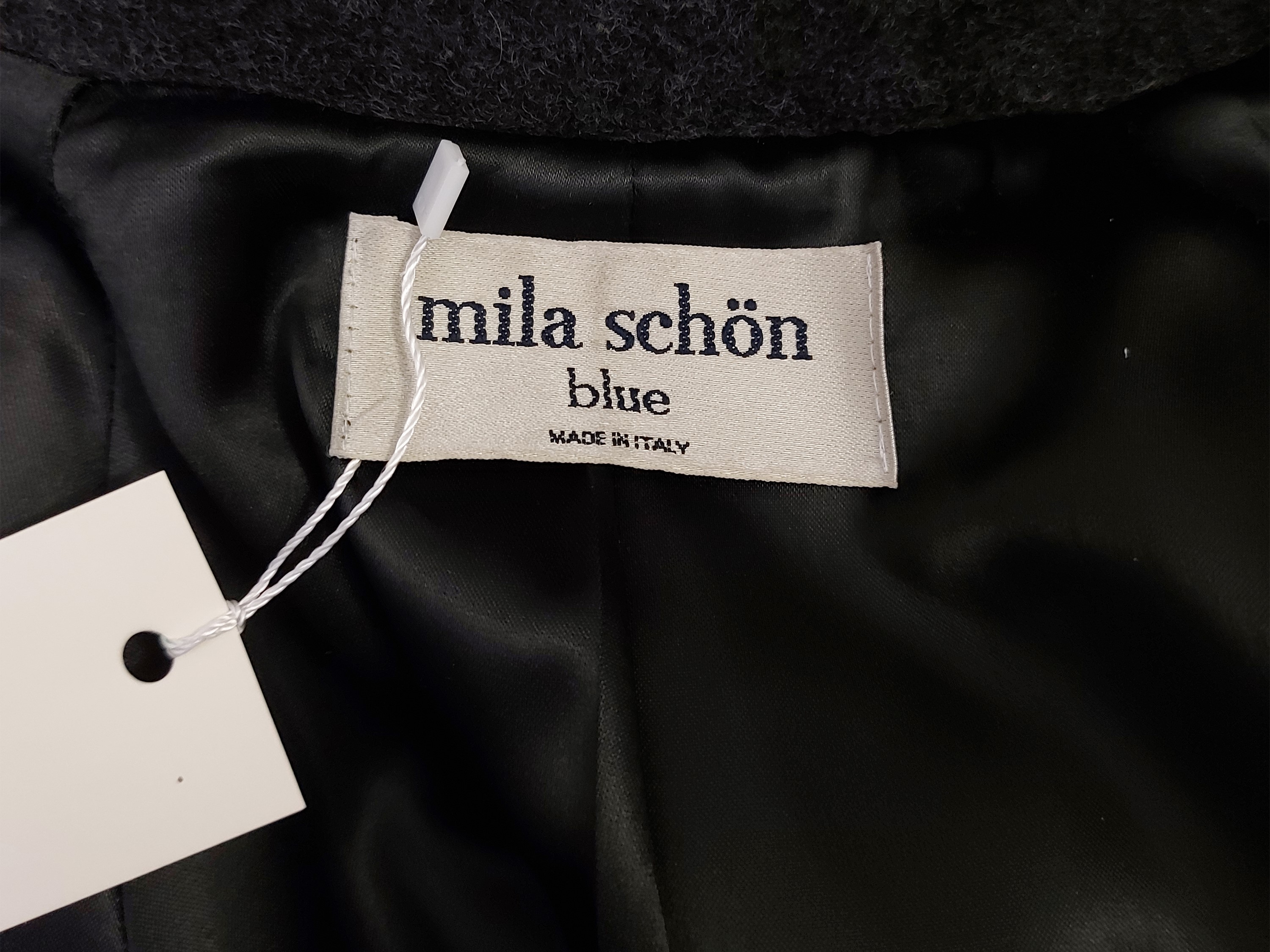Mila Schon - Giaccone in Lana Grigia Canna di Fucile