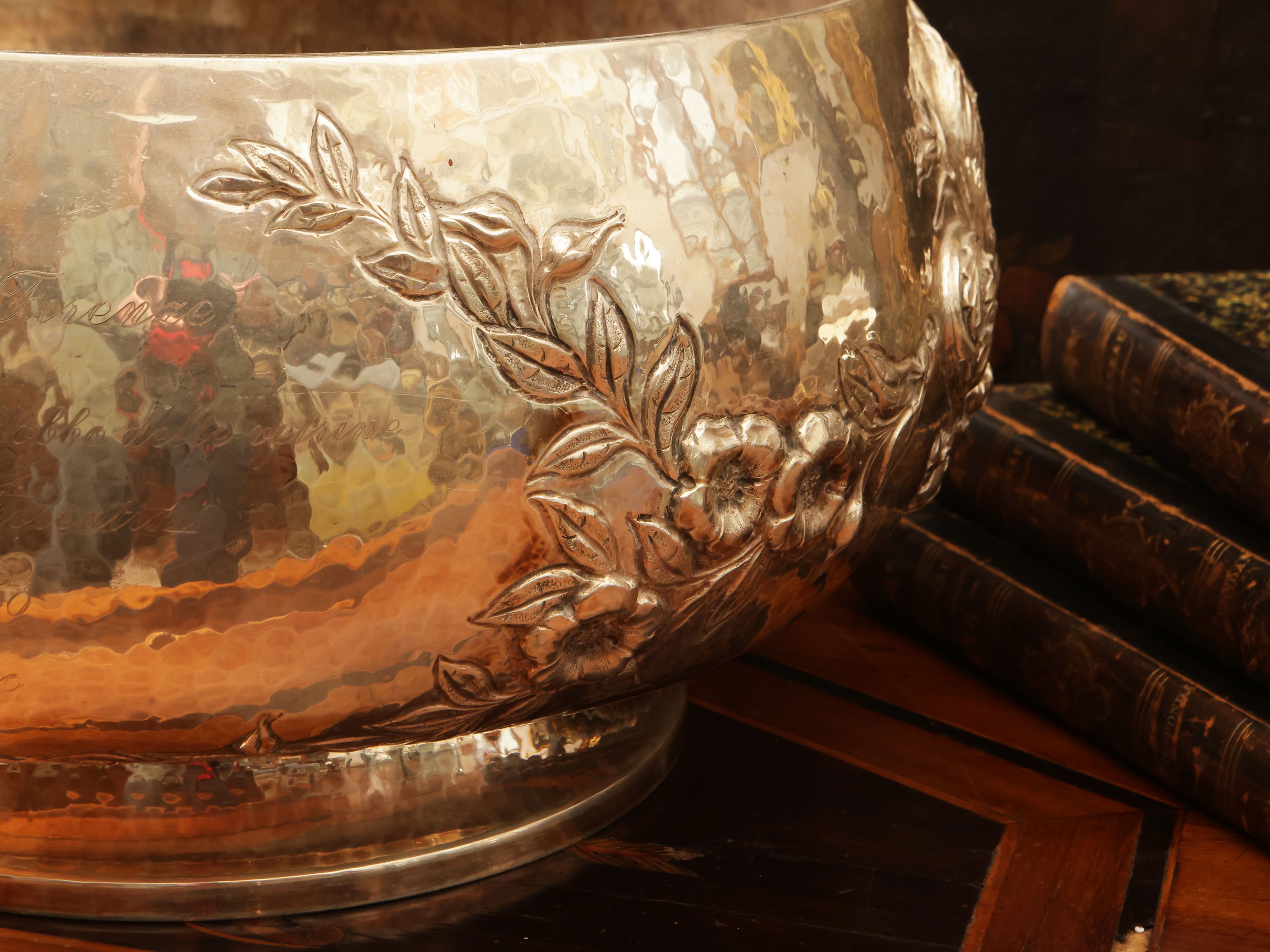 Grande centrotavola in argento 925, Brandimarte Firenze