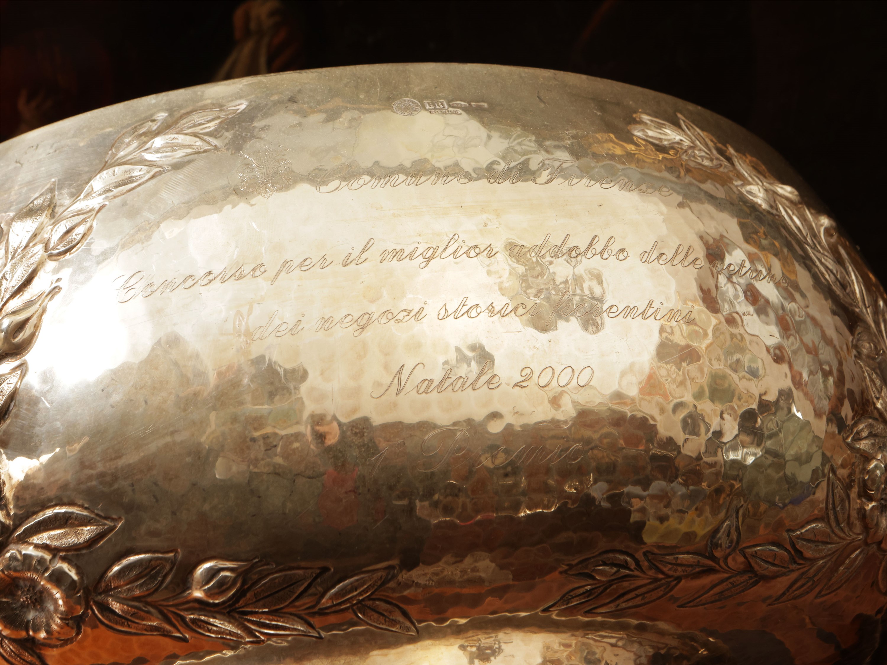 Grande centrotavola in argento 925, Brandimarte Firenze
