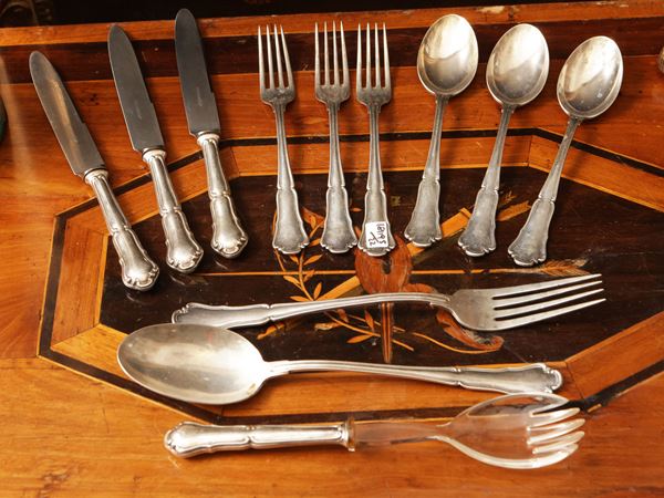 Silver cutlery service, Formusa Palermo