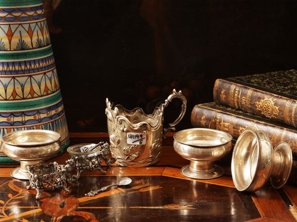 Vintage silver table accessories