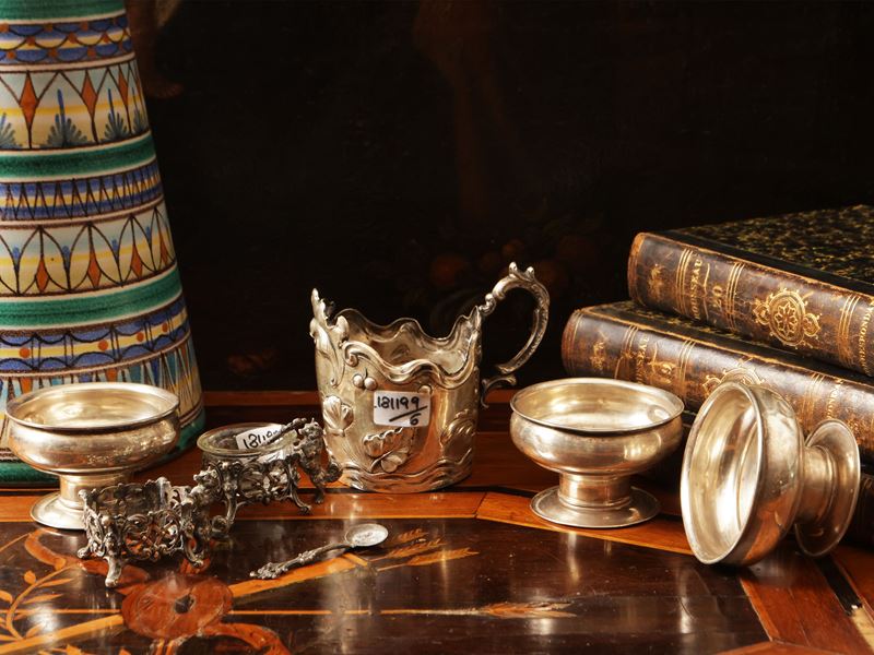 Accessori per la tavola d'epoca in argento