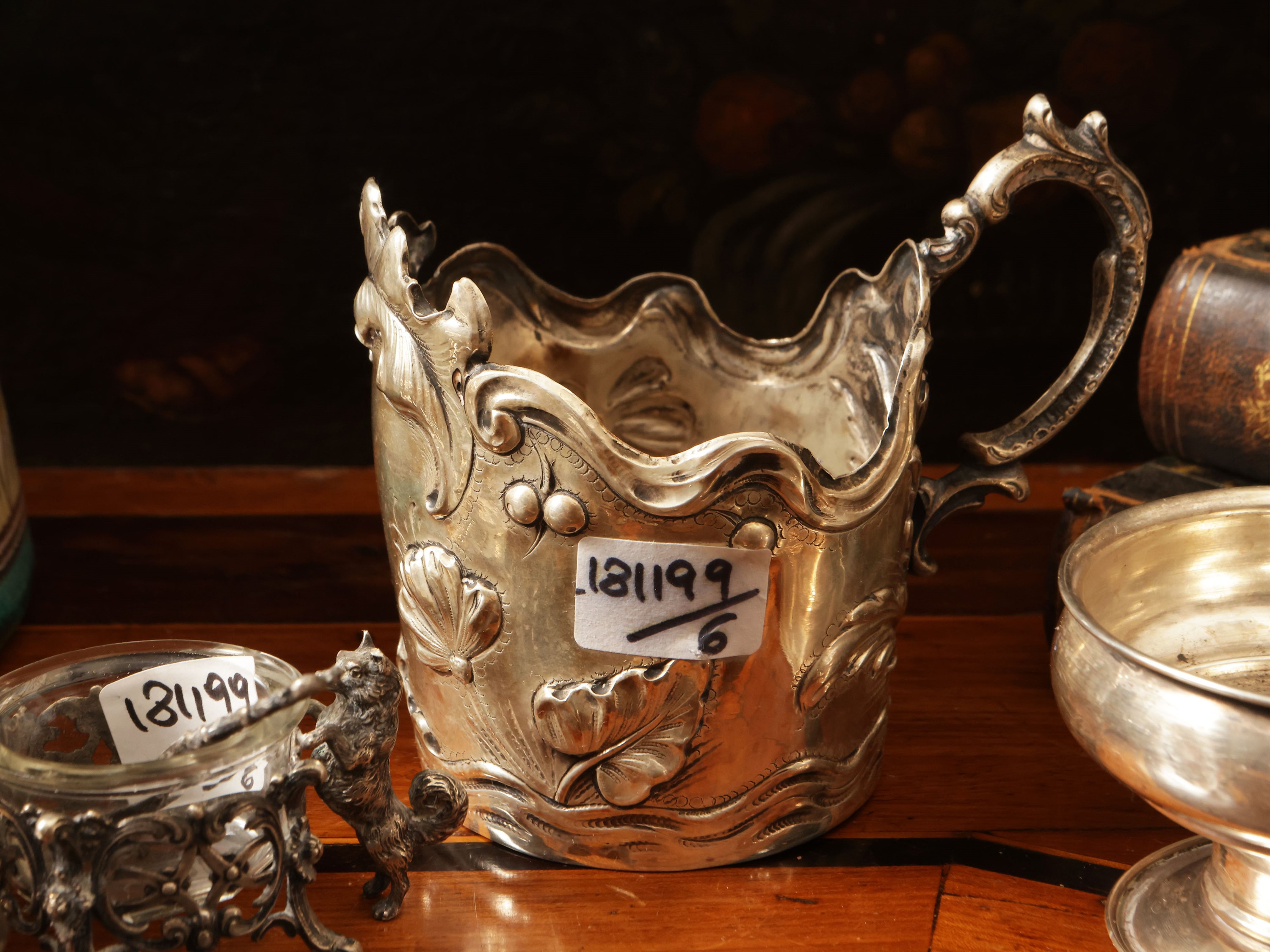 Accessori per la tavola d'epoca in argento