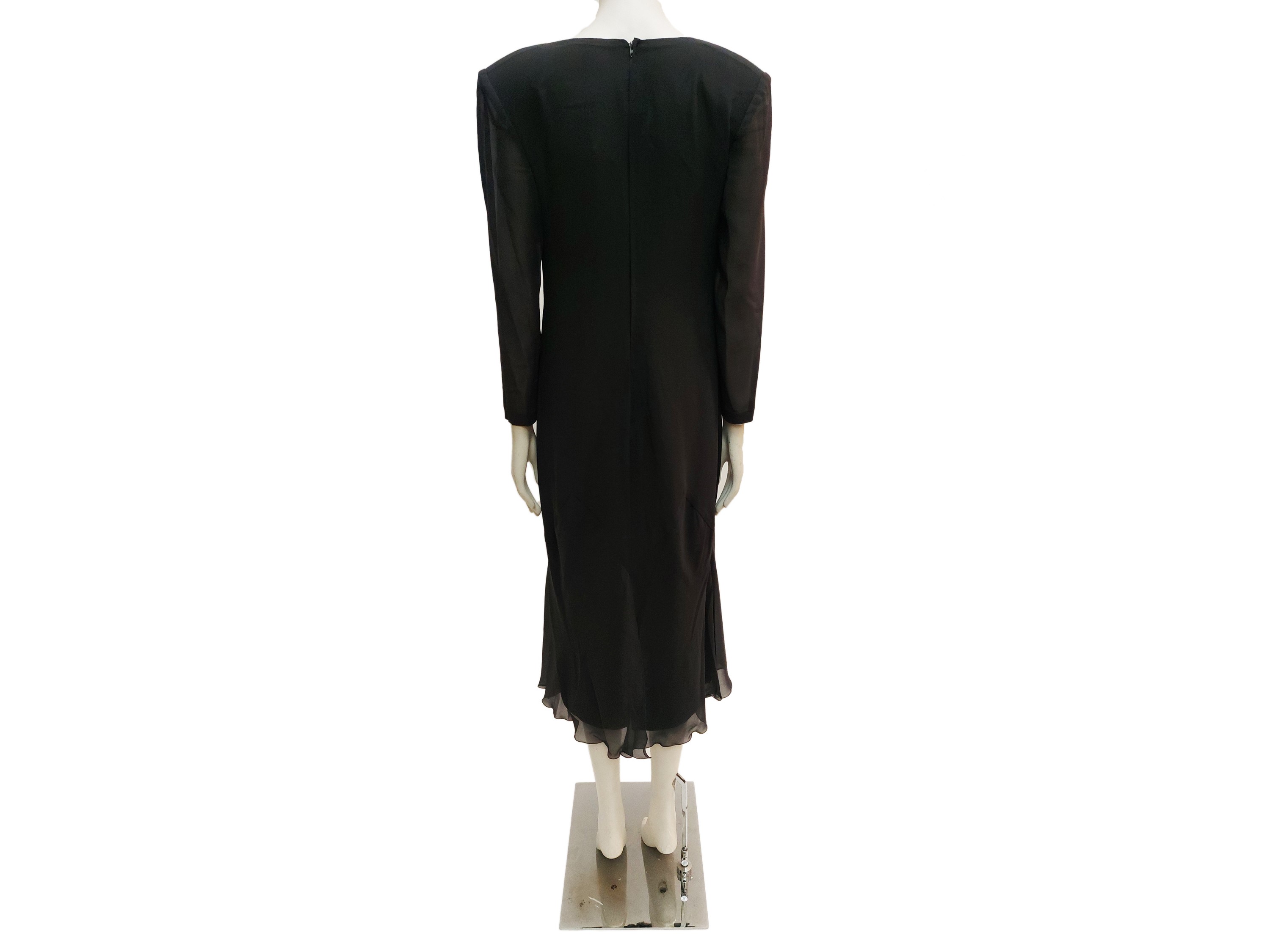 Sergio Abbate, Abito in chiffon grigio canna di fucile, TG M/L