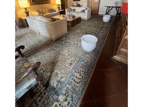Large Persian garden carpet Tabriz of old manufacture