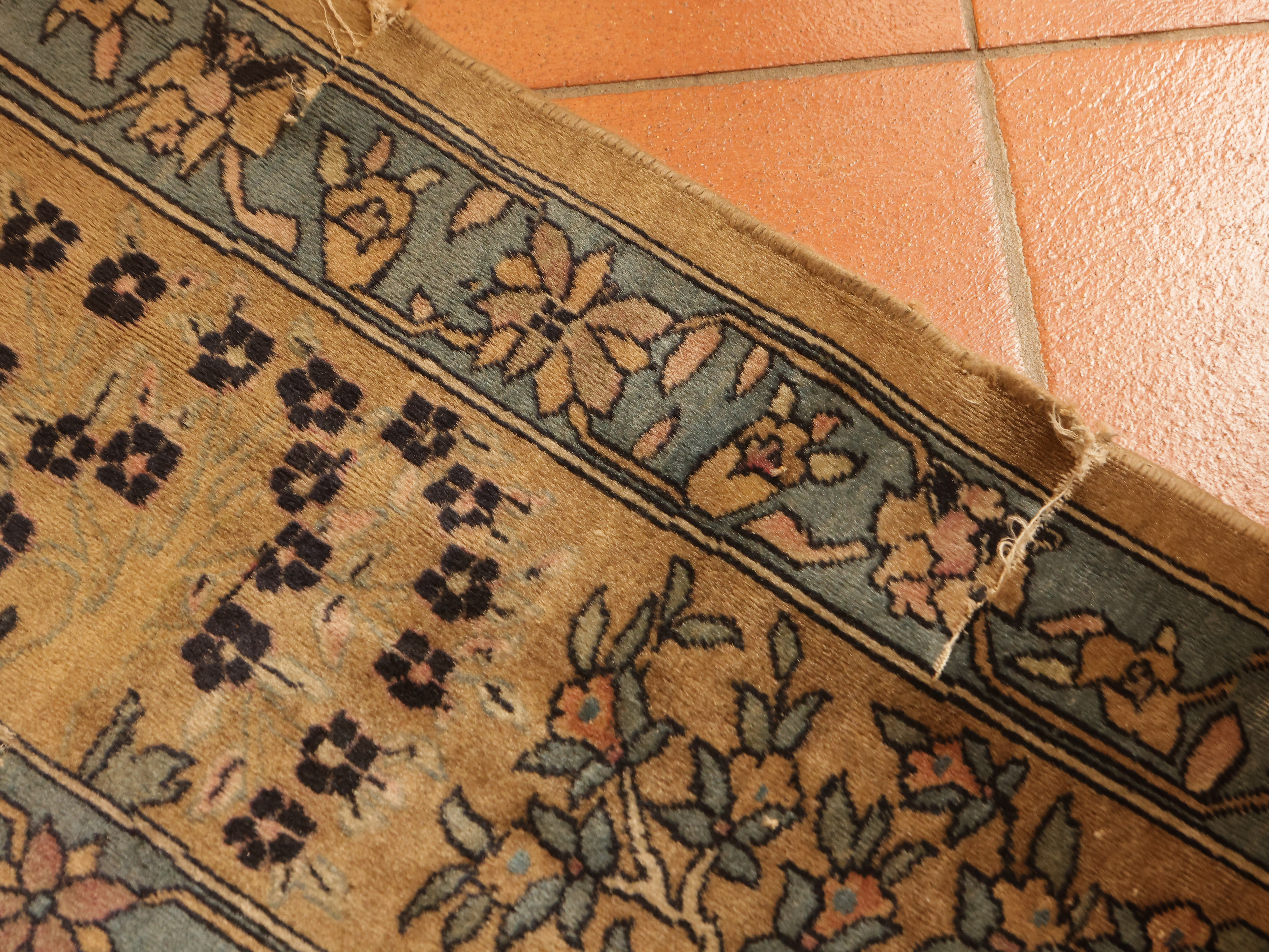 Tappeto persiano Tabriz, Grande tappeto a giardino di vecchia manifattura