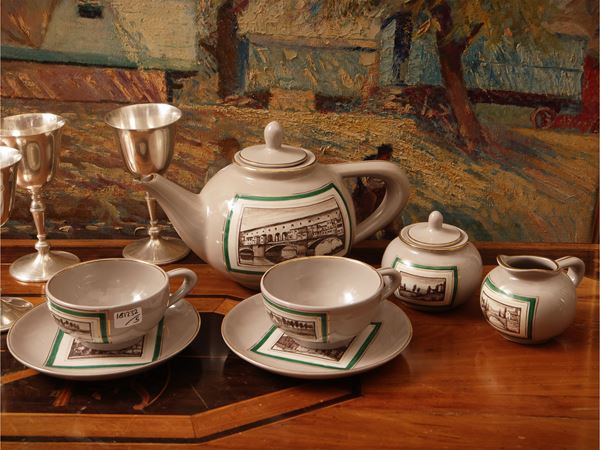 Glazed ceramic tete a tete, Manifattura il Cardo d'Oro