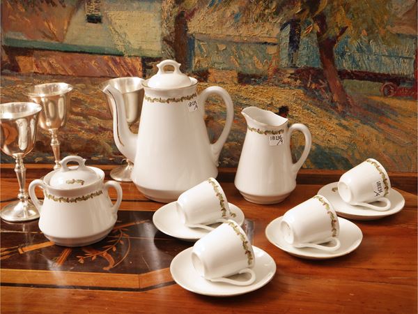Porcelain coffee service, Ginori