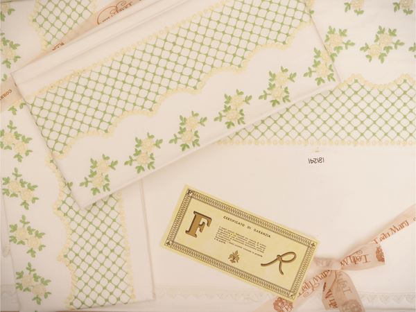 White linen double sheet