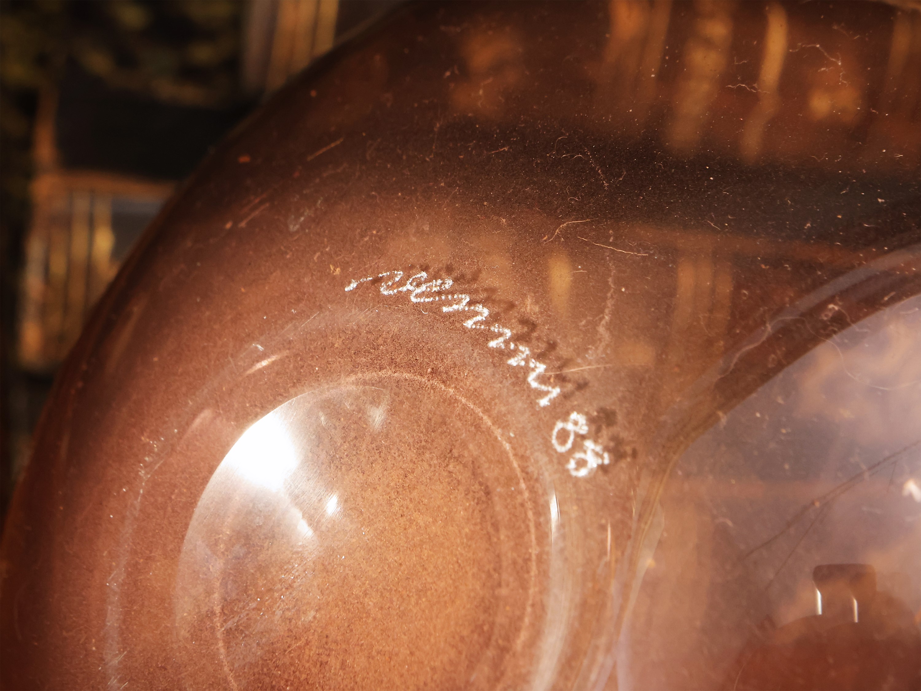 Venini, Vaso in vetro soffiato rosa, Murano, 1988