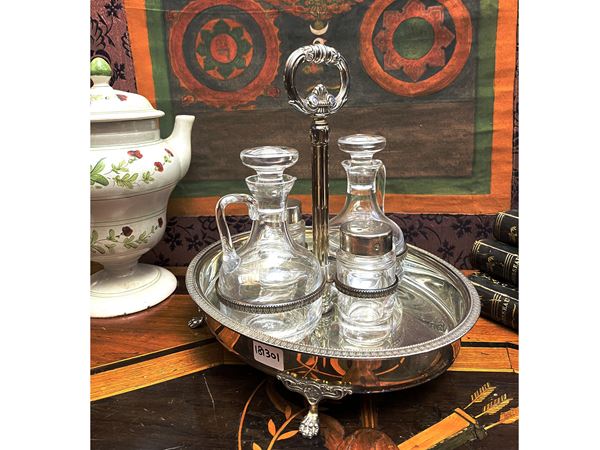 Cruet in argento, Schiavon Angelo Treviso  - Asta L'arte di arredare: occasioni in asta - Maison Bibelot - Casa d'Aste Firenze - Milano