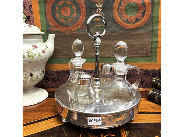 Cruet in silver metal, Christofle