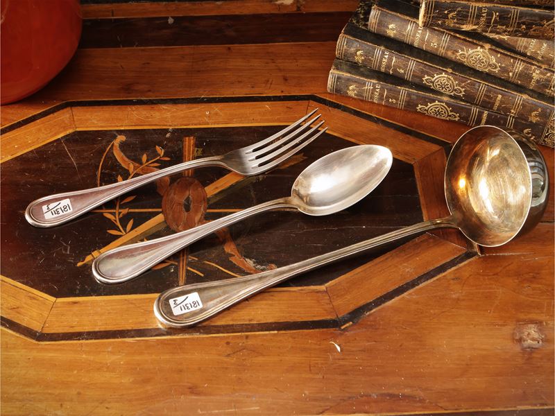 Posate da portata in argento