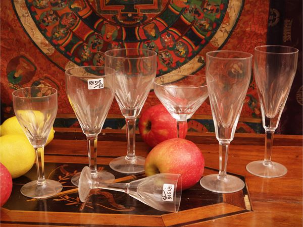 Servizio di calici in cristallo  - Asta L'arte di arredare: occasioni in asta - Maison Bibelot - Casa d'Aste Firenze - Milano