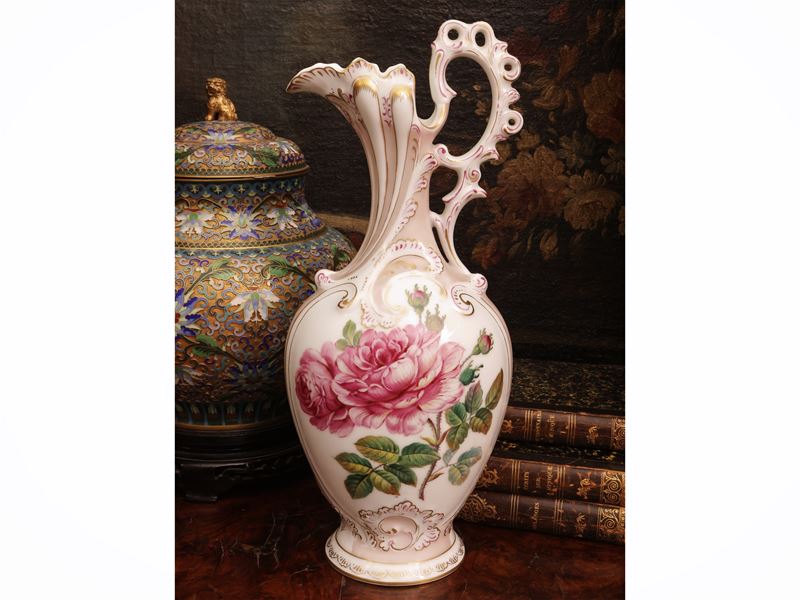 Vaso in porcellana Limoges, h 35 cm