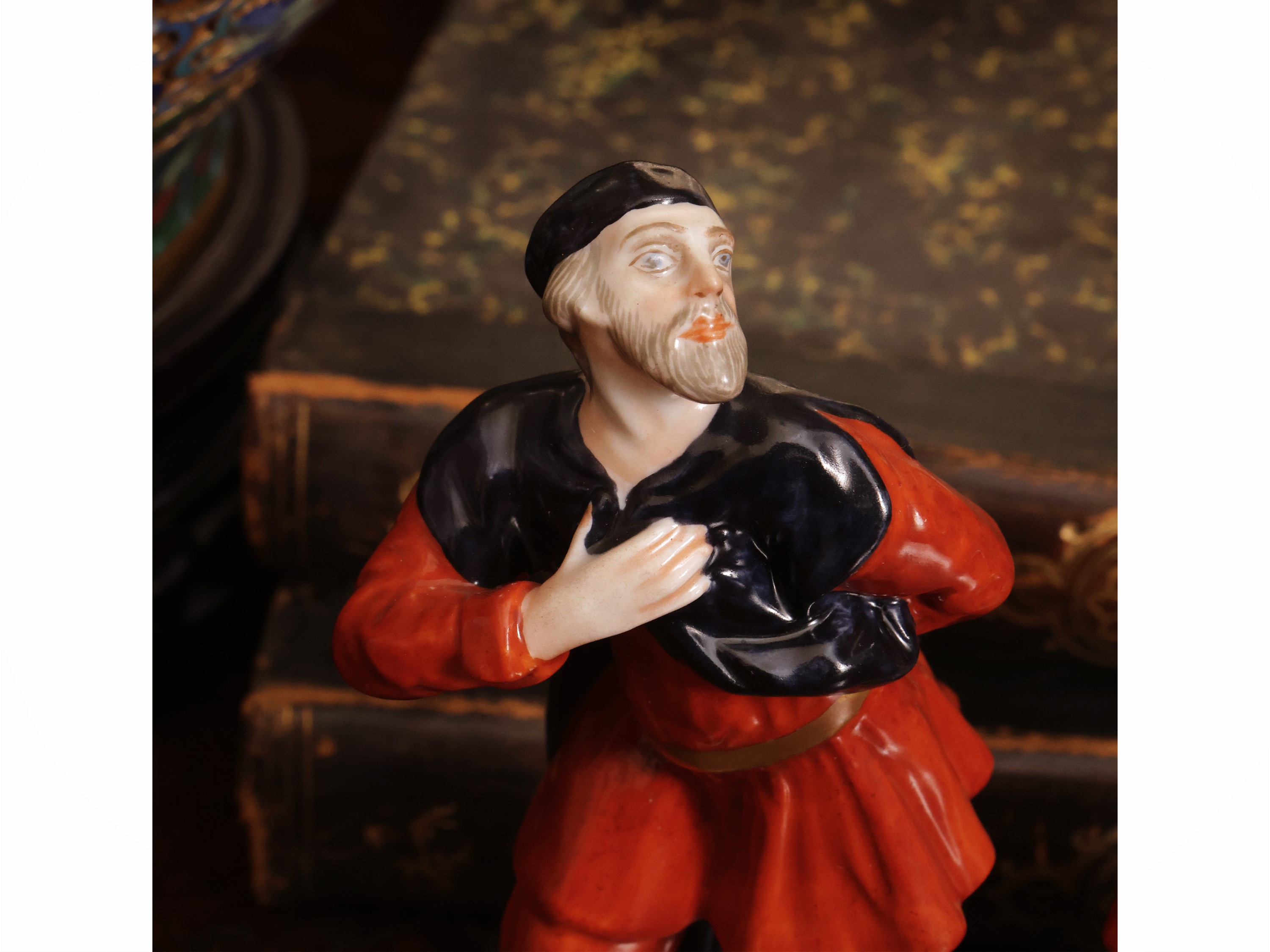 Richard Ginori, Colombina, Arlecchino e Pantalone in porcellana (Commedia dell’Arte), XX secolo