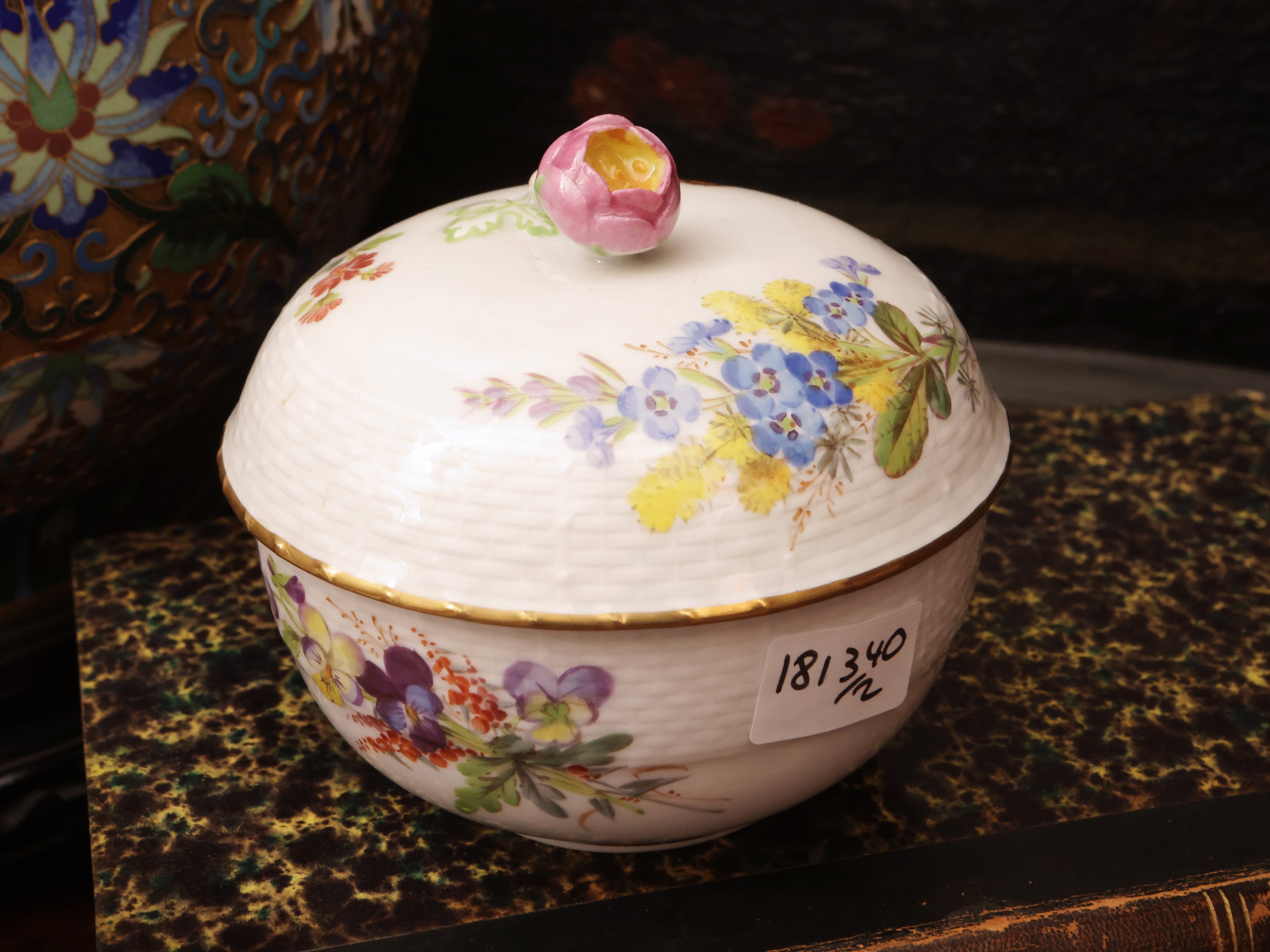 Lattiera e zuccheriera, porcellana di Meissen, XX secolo