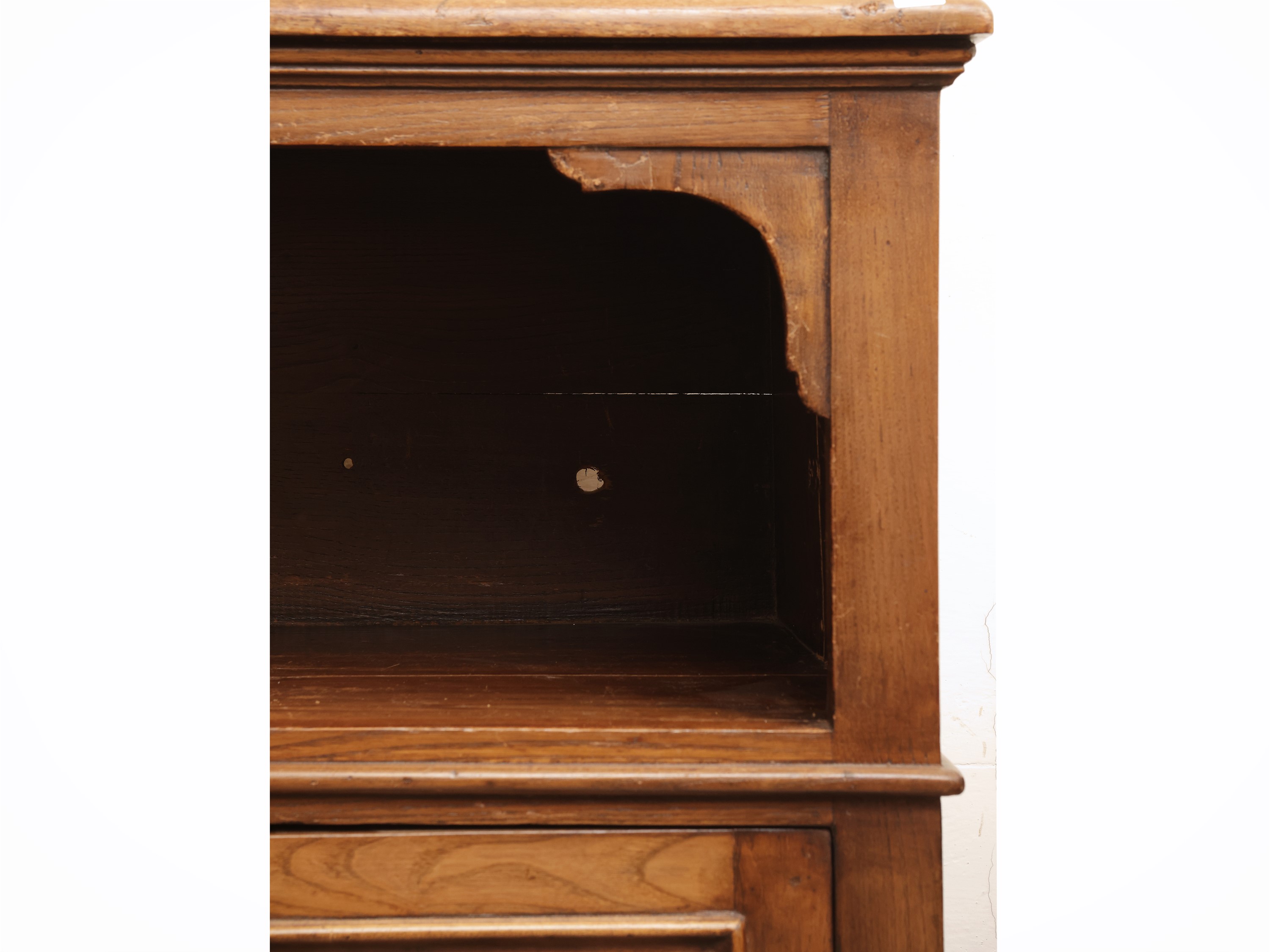 Stipo rustico in legno tenero, h cm 91x80x45