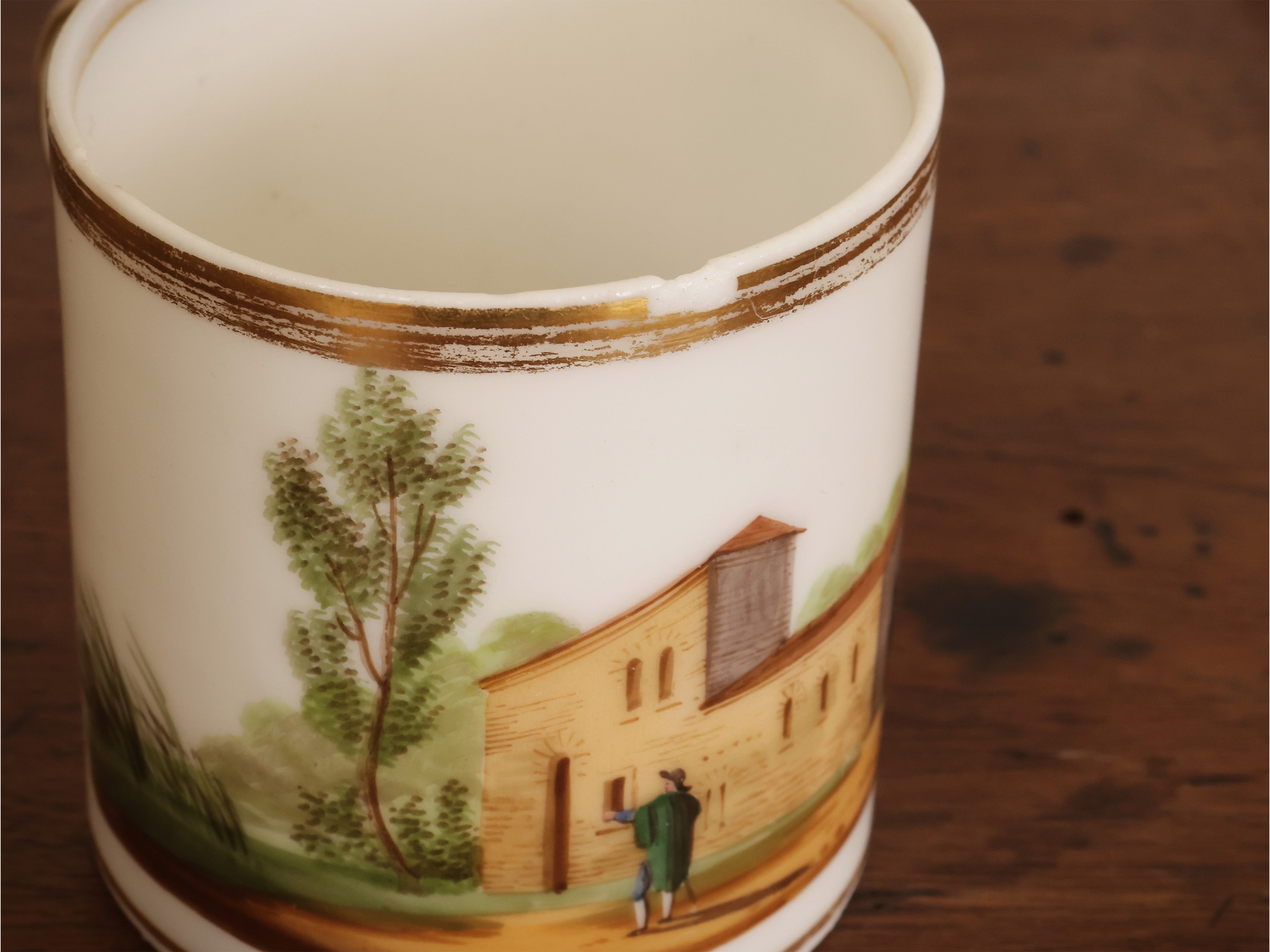Set da caffè in porcellana, metà del XIX secolo