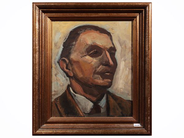 Omero Taddeini : Male portrait  - Auction The art of furnishing: auction opportunities - Maison Bibelot - Casa d'Aste Firenze - Milano