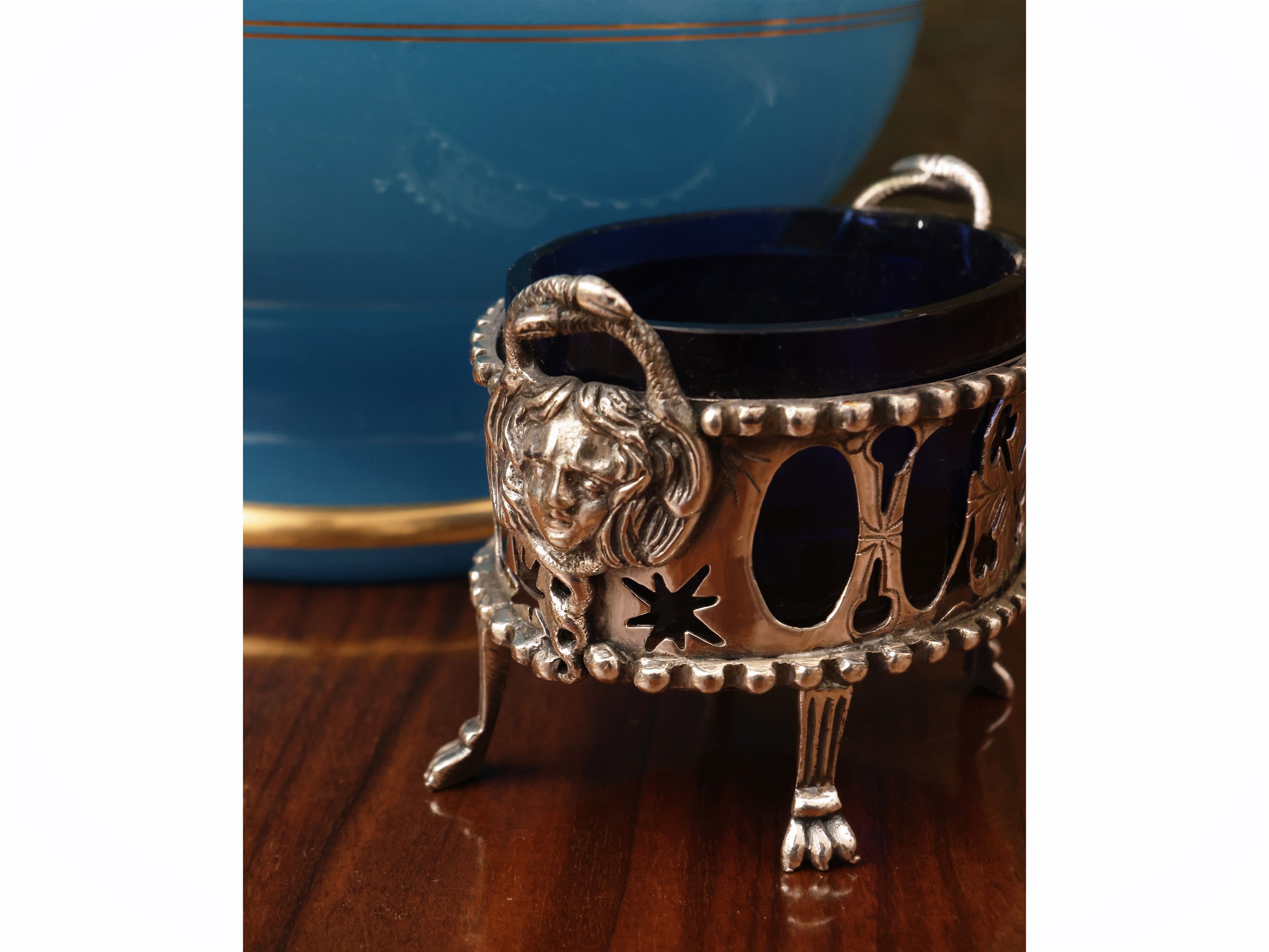 Coppia di saliere in argento