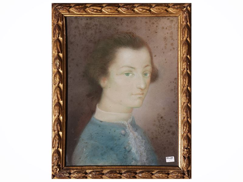 Maniera della Pittura Veneta del XVIII Secolo - Ritratto di giovinetto, pastello su carta