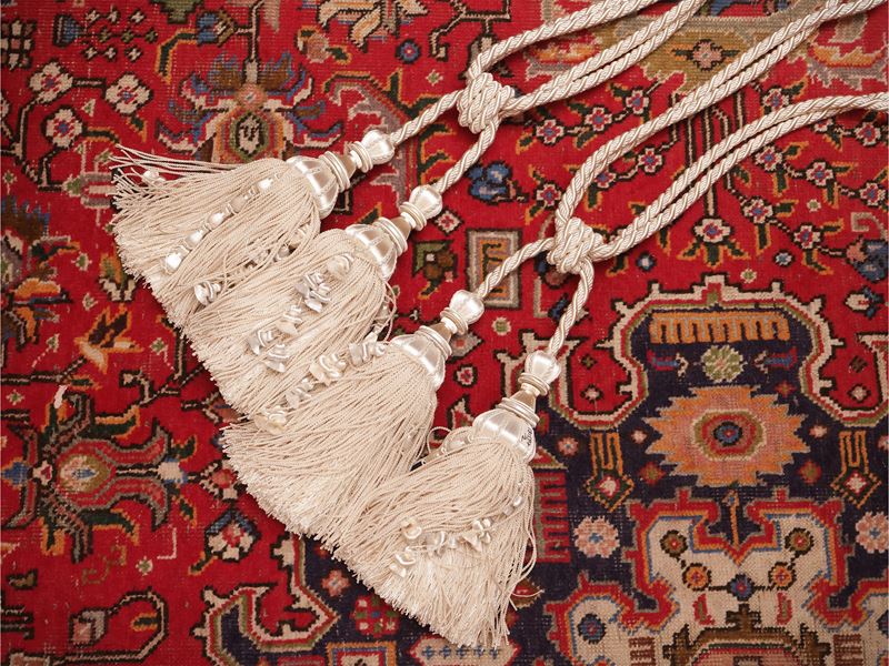 Coppia di ambrasse color avorio, Houlès Paris