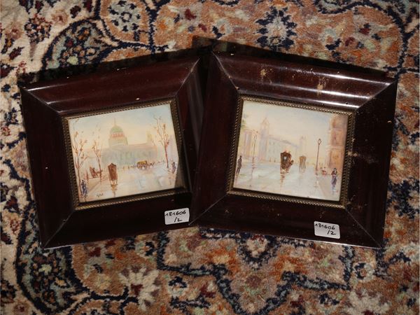Parisian glimpses  (20th century)  - Auction The art of furnishing: auction opportunities - Maison Bibelot - Casa d'Aste Firenze - Milano