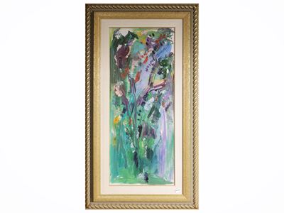 Fiori, olio su tela