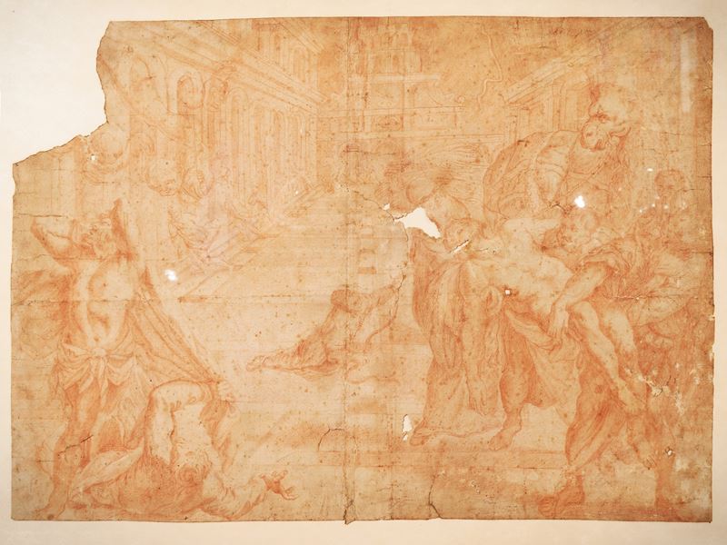 Scuola Veneta del XVII Secolo - Messa in salvo del corpo di San Marco
