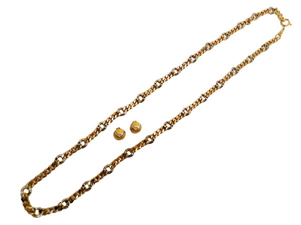 Collana lunga in metallo golden tone