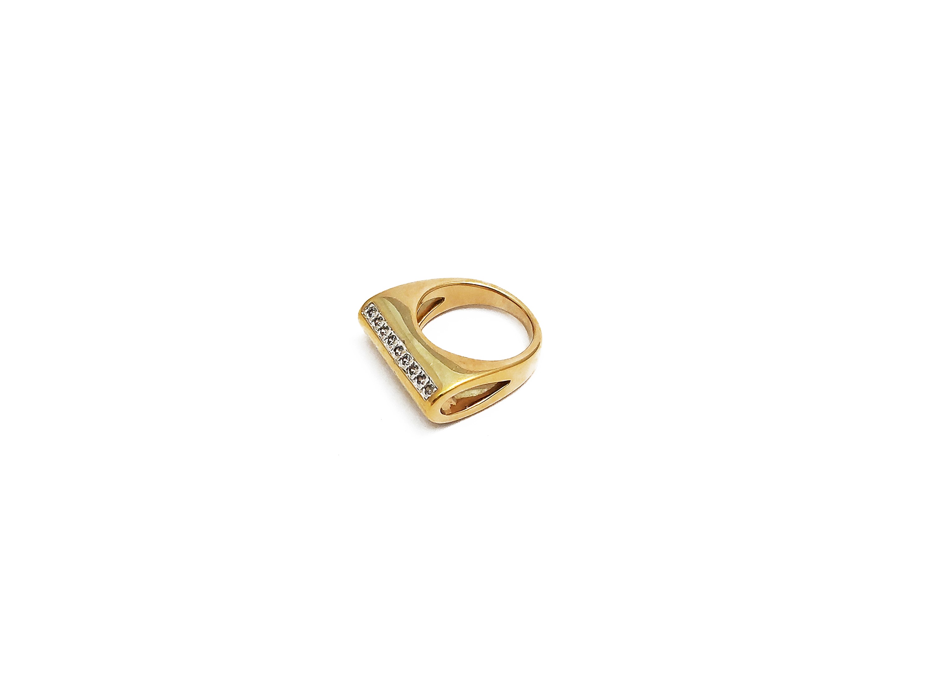 Anello in metallo golden tone