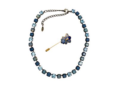 Petra Kupfer - Collana con Strass Celesti