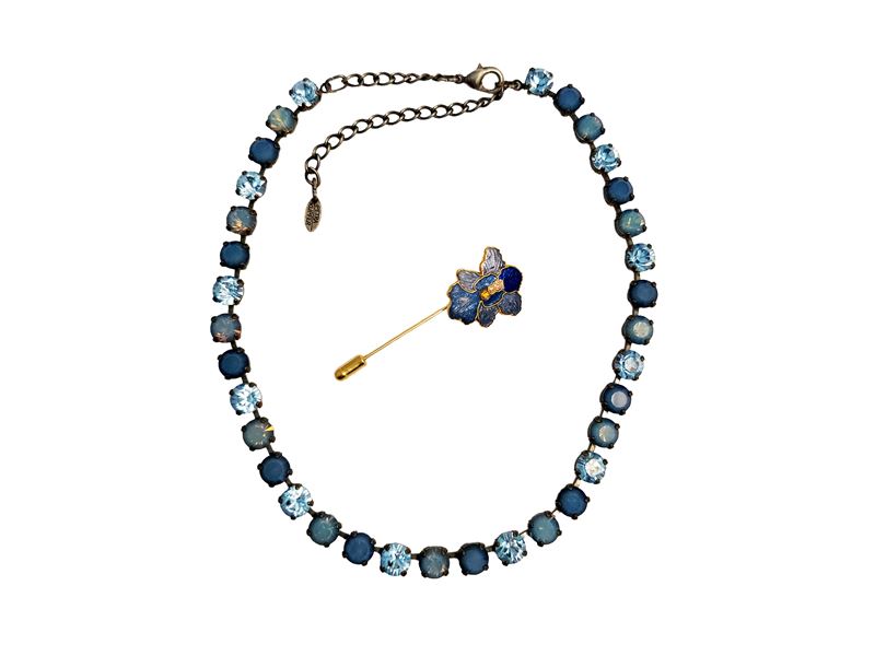 Petra Kupfer - Collana con Strass Celesti