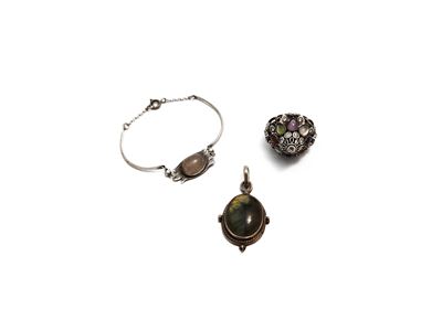 Cagliostro, Lotto di bijoux in argento 925 con pietre dure