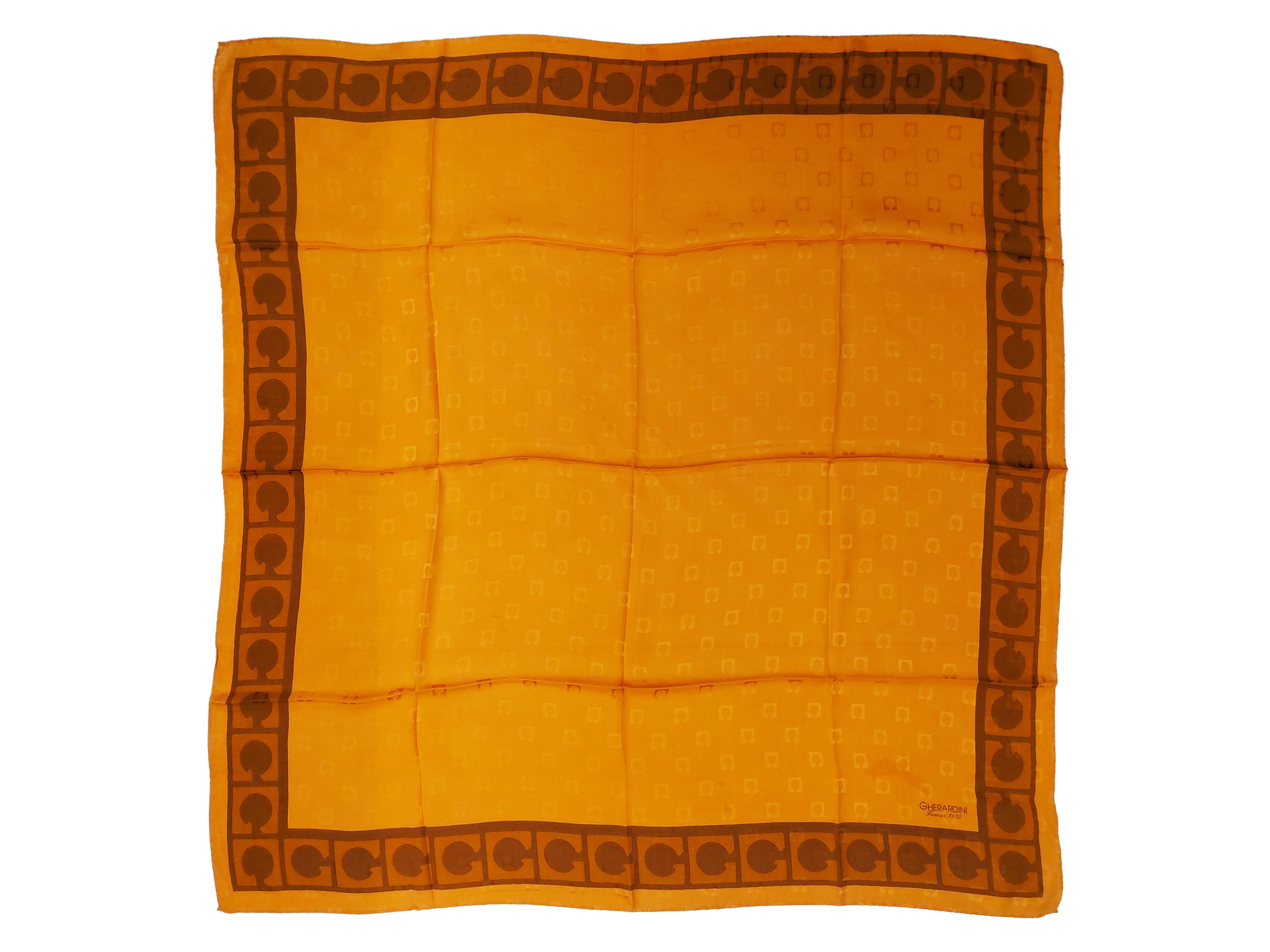 Gherardini, Foulard in seta con monogramma