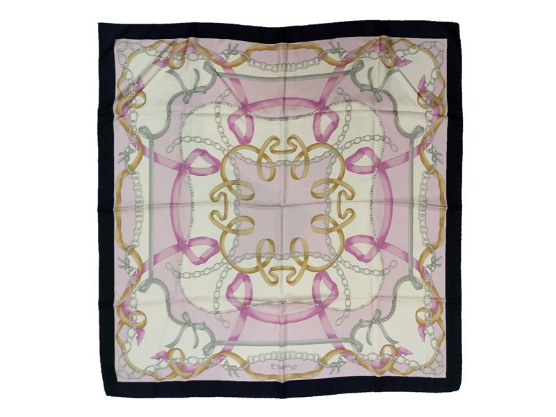 E. Marinella e Céline, Due foulard in seta, dimensioni varie