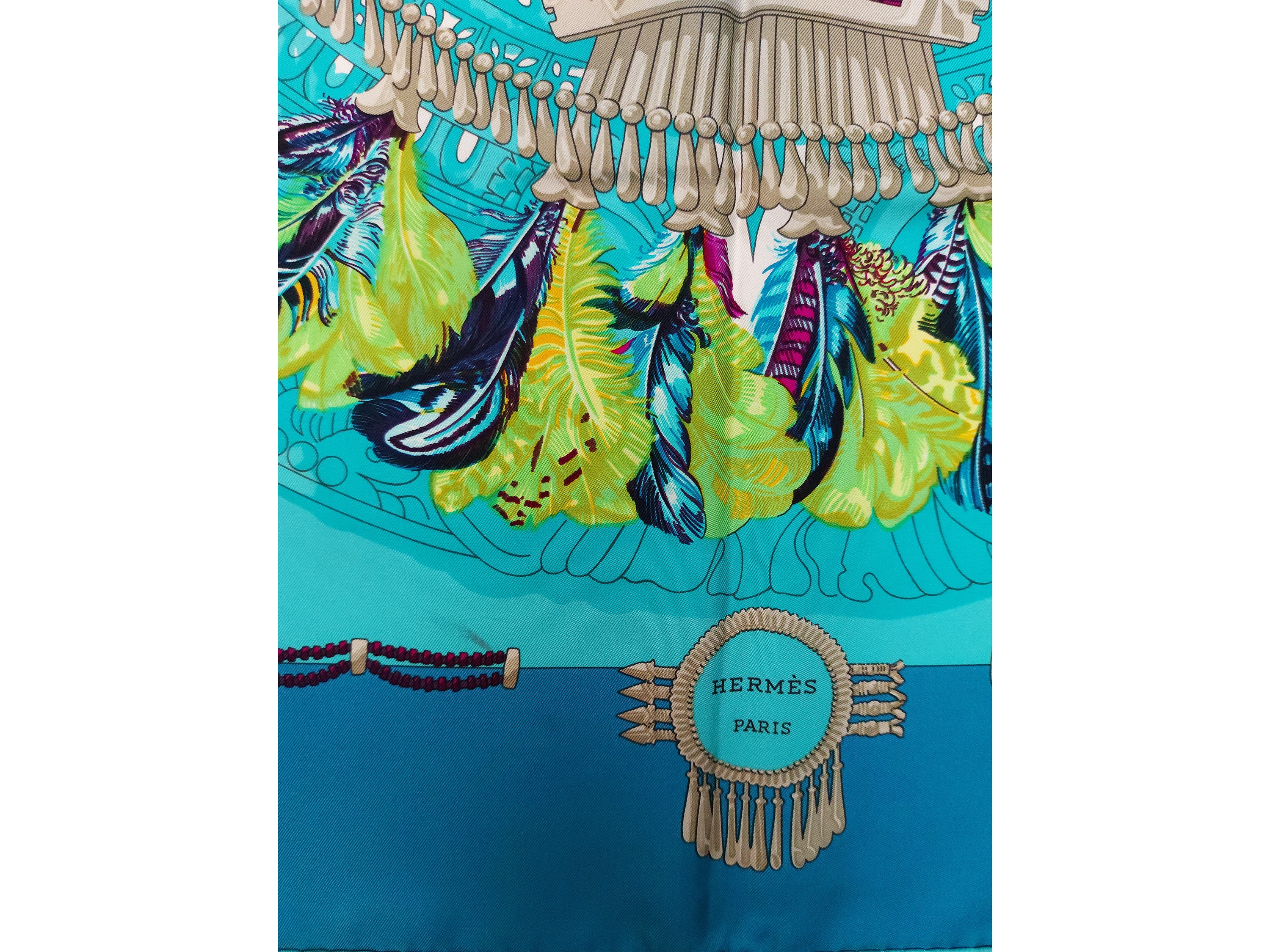 Hermès - Foulard in seta "Mexique" by Caty Latham
