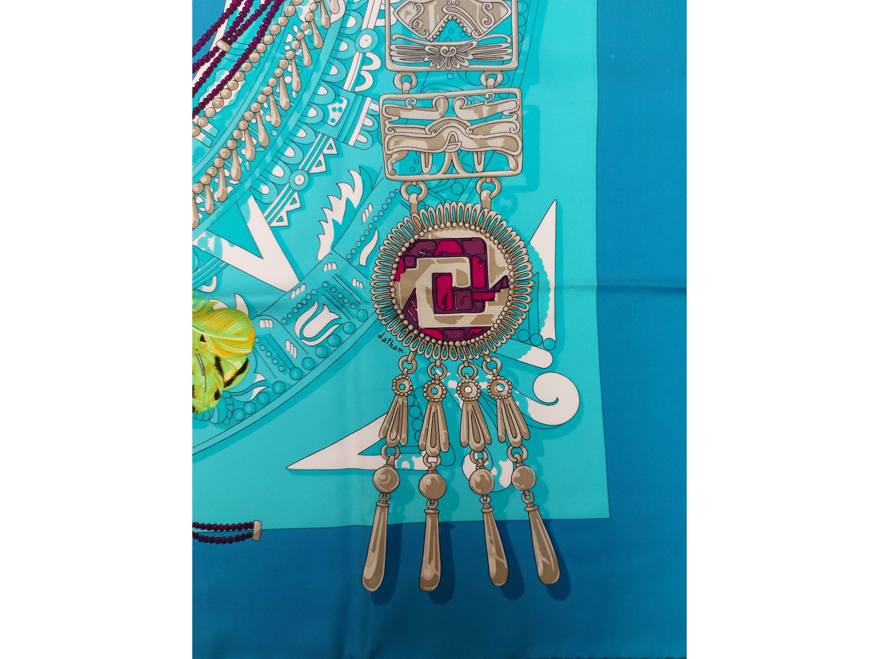 Hermès - Foulard in seta "Mexique" by Caty Latham