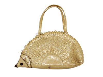 Borsa Animalier in Vernice Beige