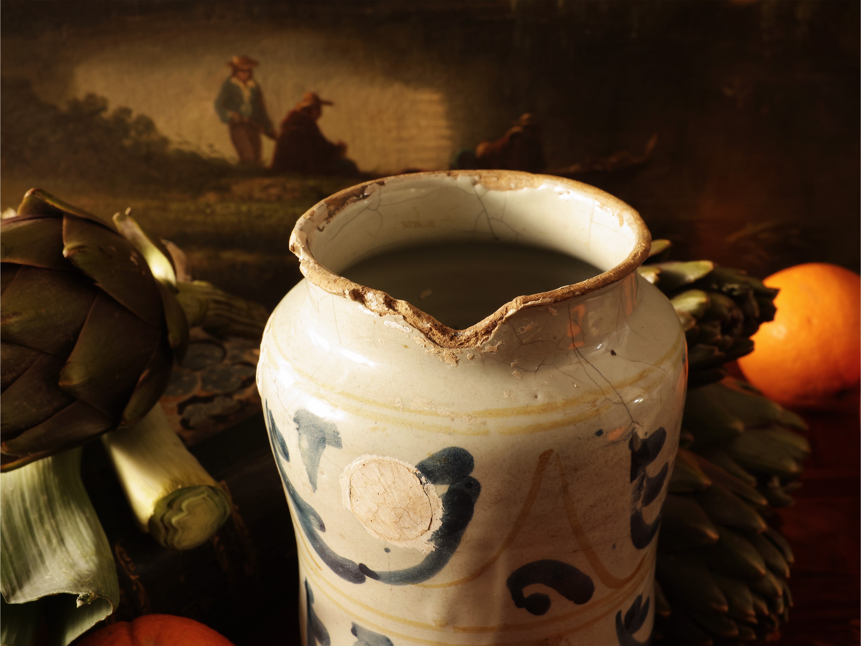 Albarello in maiolica