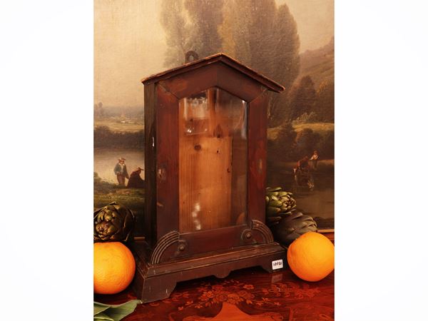 Piccola teca reliquario in legno tenero  (inizio del XX secolo)  - Asta Stile fiorentino - Maison Bibelot - Casa d'Aste Firenze - Milano