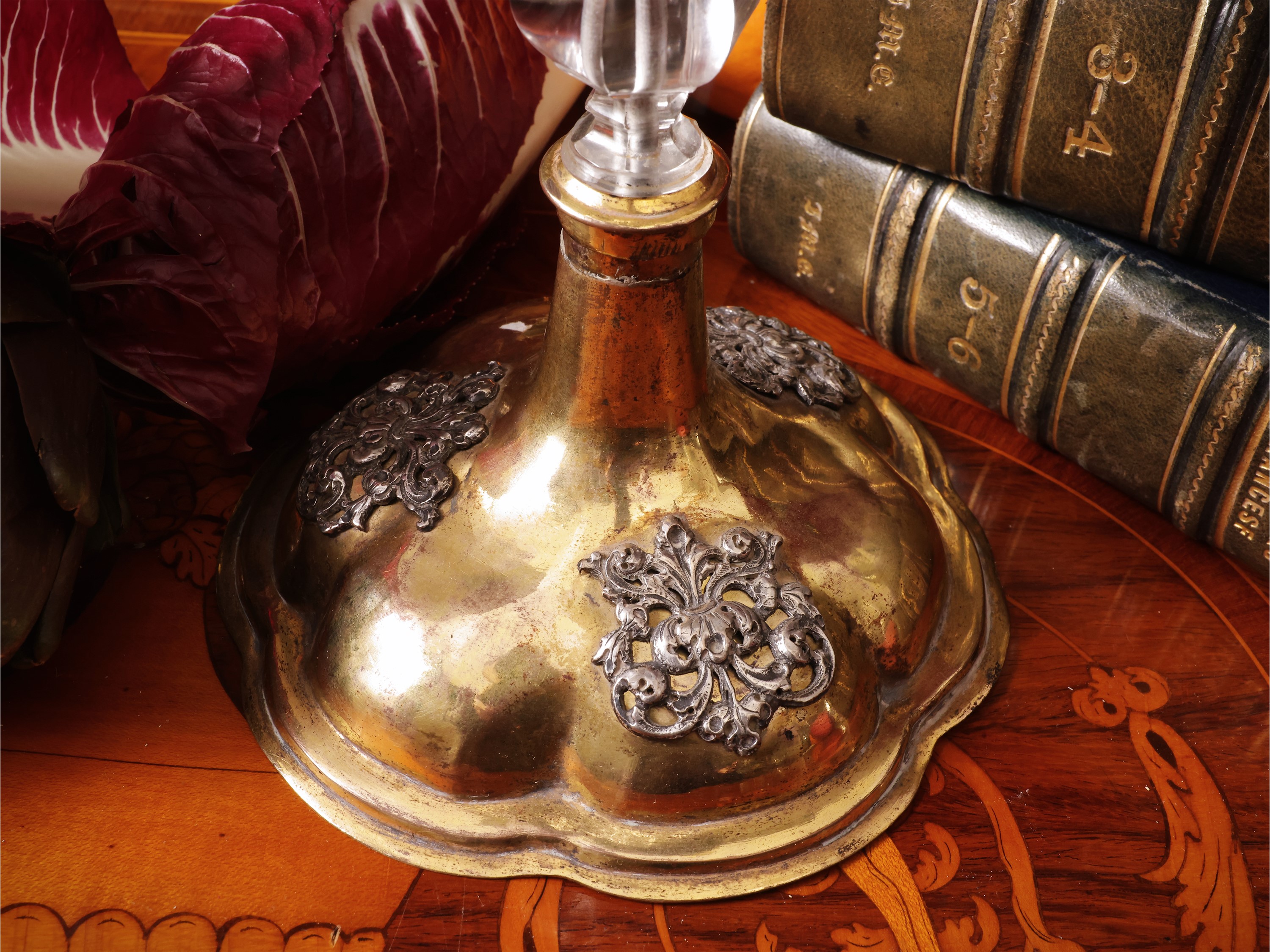 Calice liturgico in rame dorato e argento