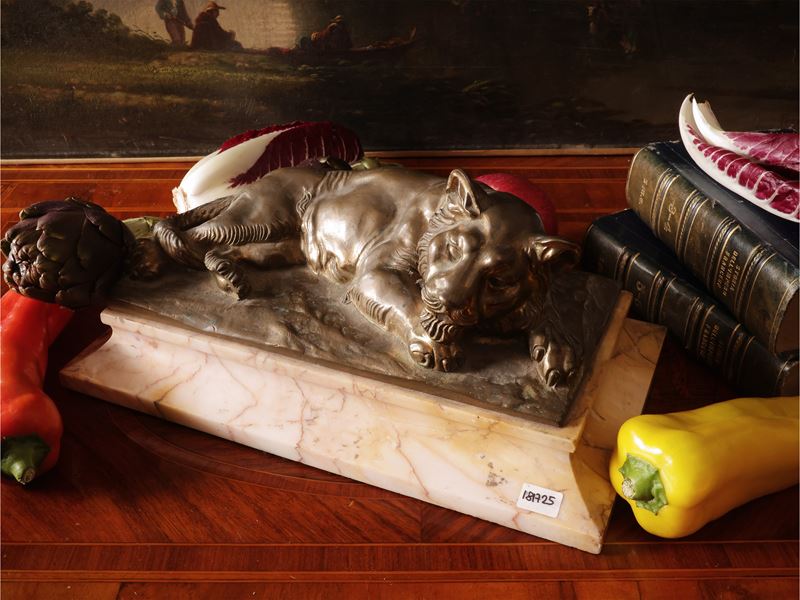 Scultura in bronzo di gusto Art Deco