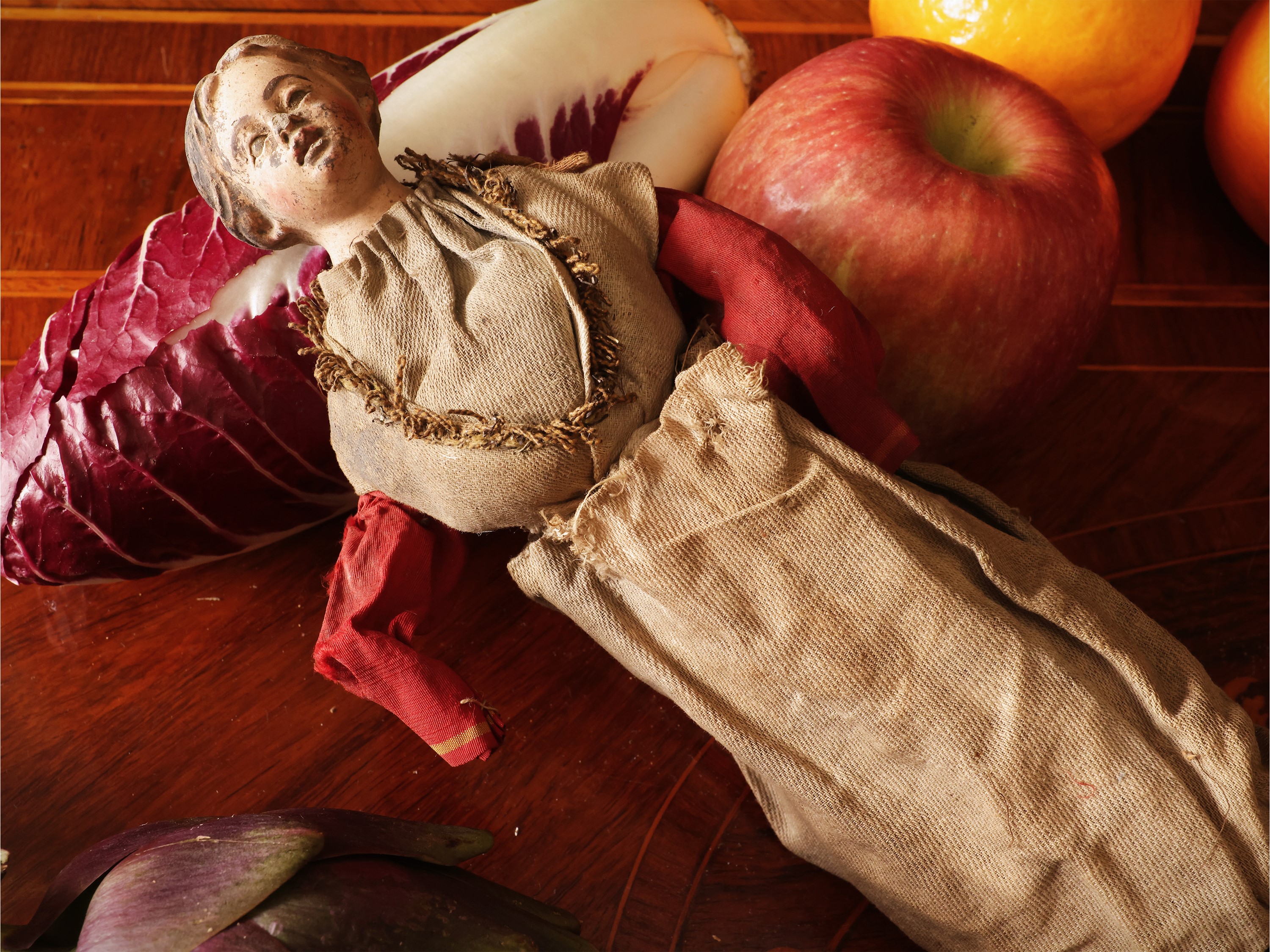 Gruppo di personaggi da presepe